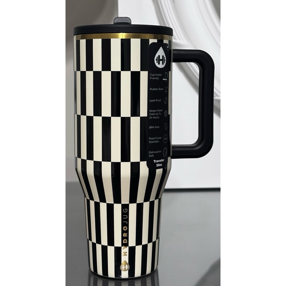 HydroJug 32oz Traveler, BLACK TIE‎